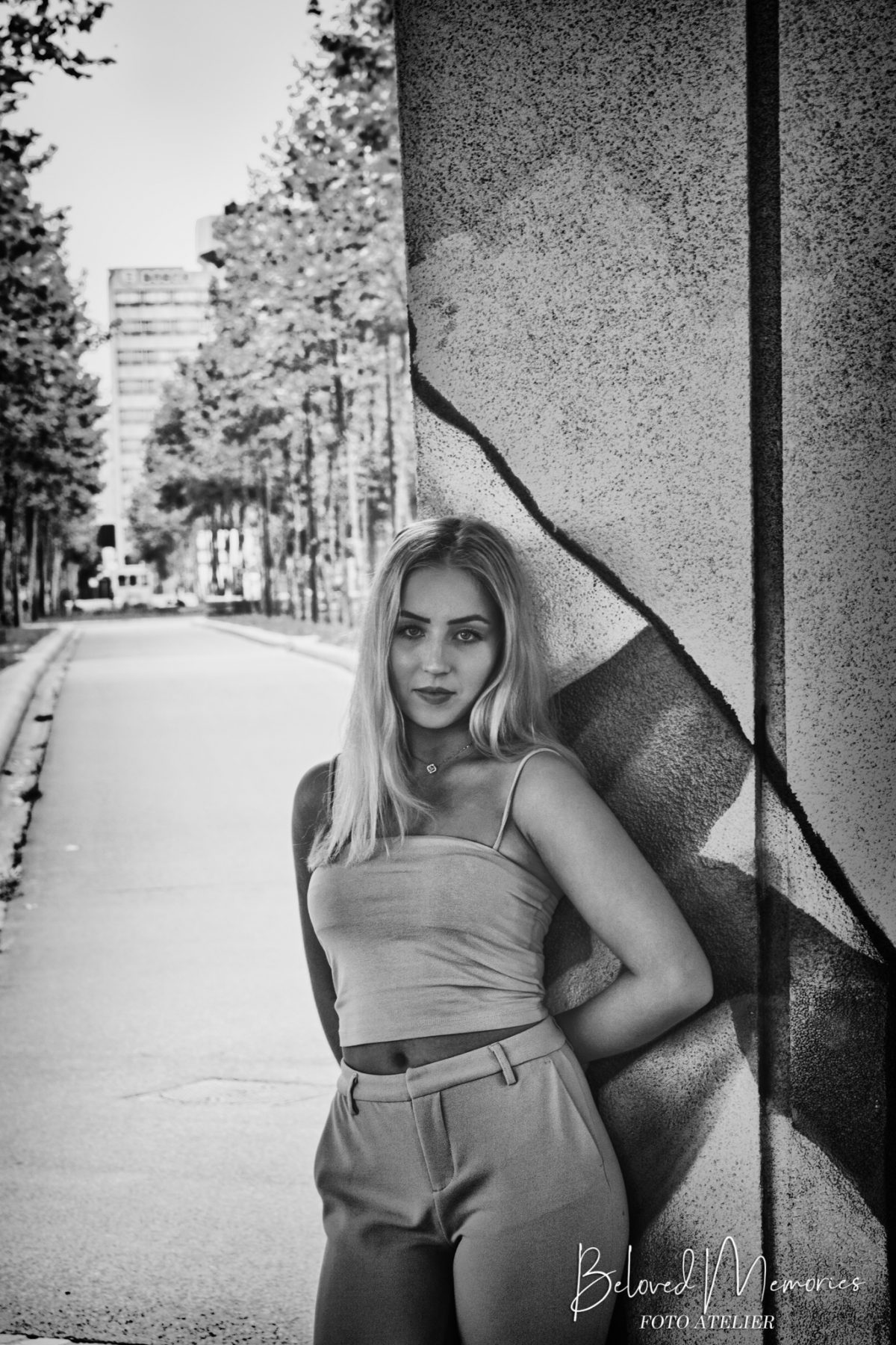 Bewerking van fotoshoot met kleindochter Danine
