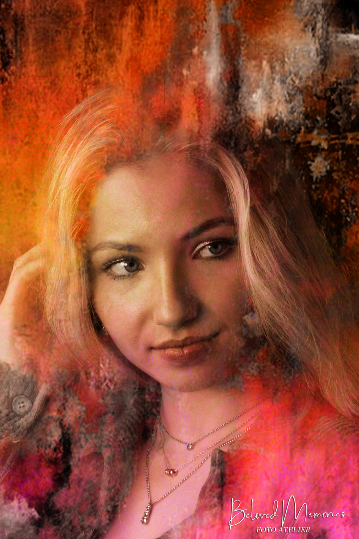 Art-impressie portret Lonne