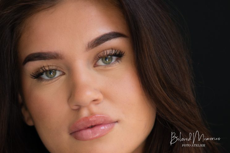 Close-up portret met Benthe